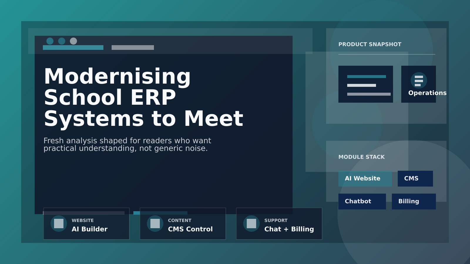 Indian school administrator working on ERP software on laptop